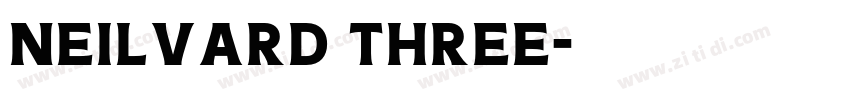 Neilvard Three字体转换 Neilvard Three字体转换